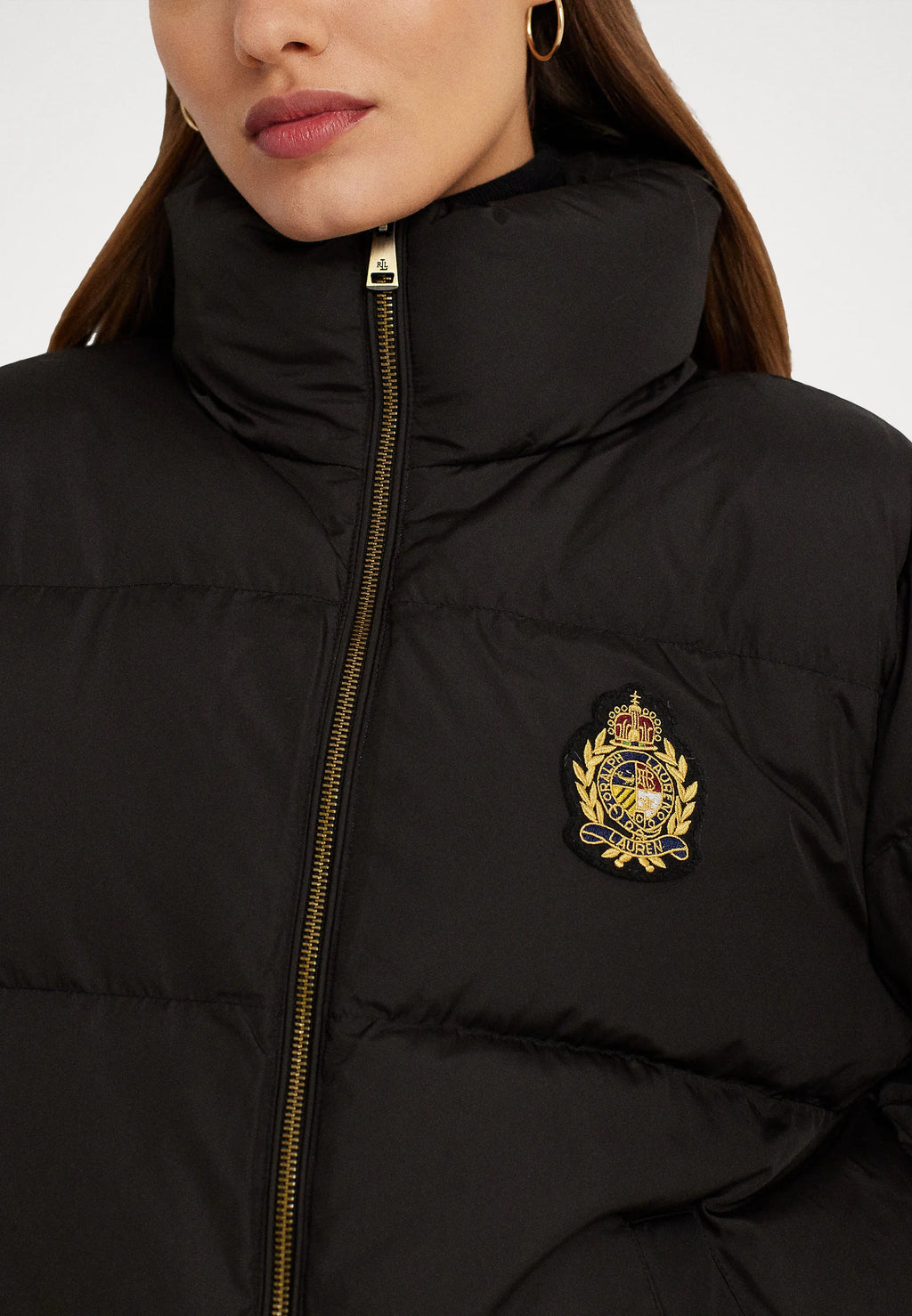 Parka Logo Negra Mujer Polo Ralph Lauren