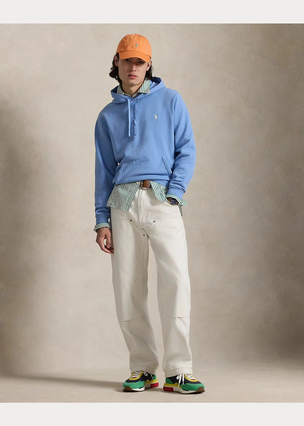 Polerón Celeste Algodón Adulto Hombre Polo Ralph Lauren