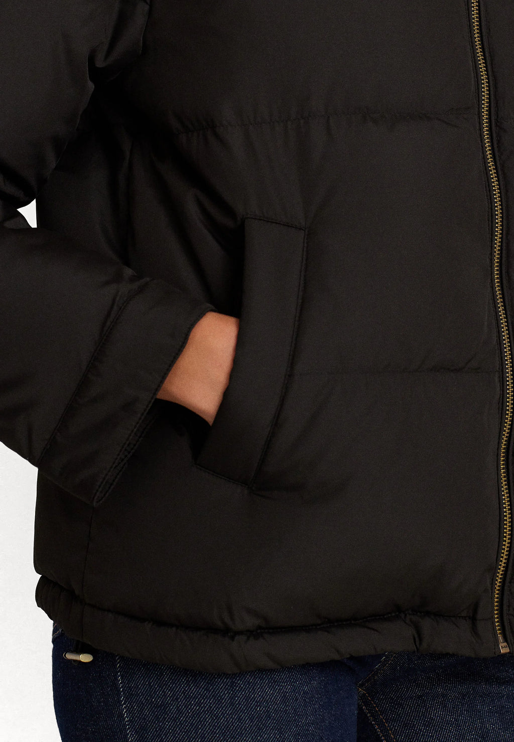 Parka Logo Negra Mujer Polo Ralph Lauren