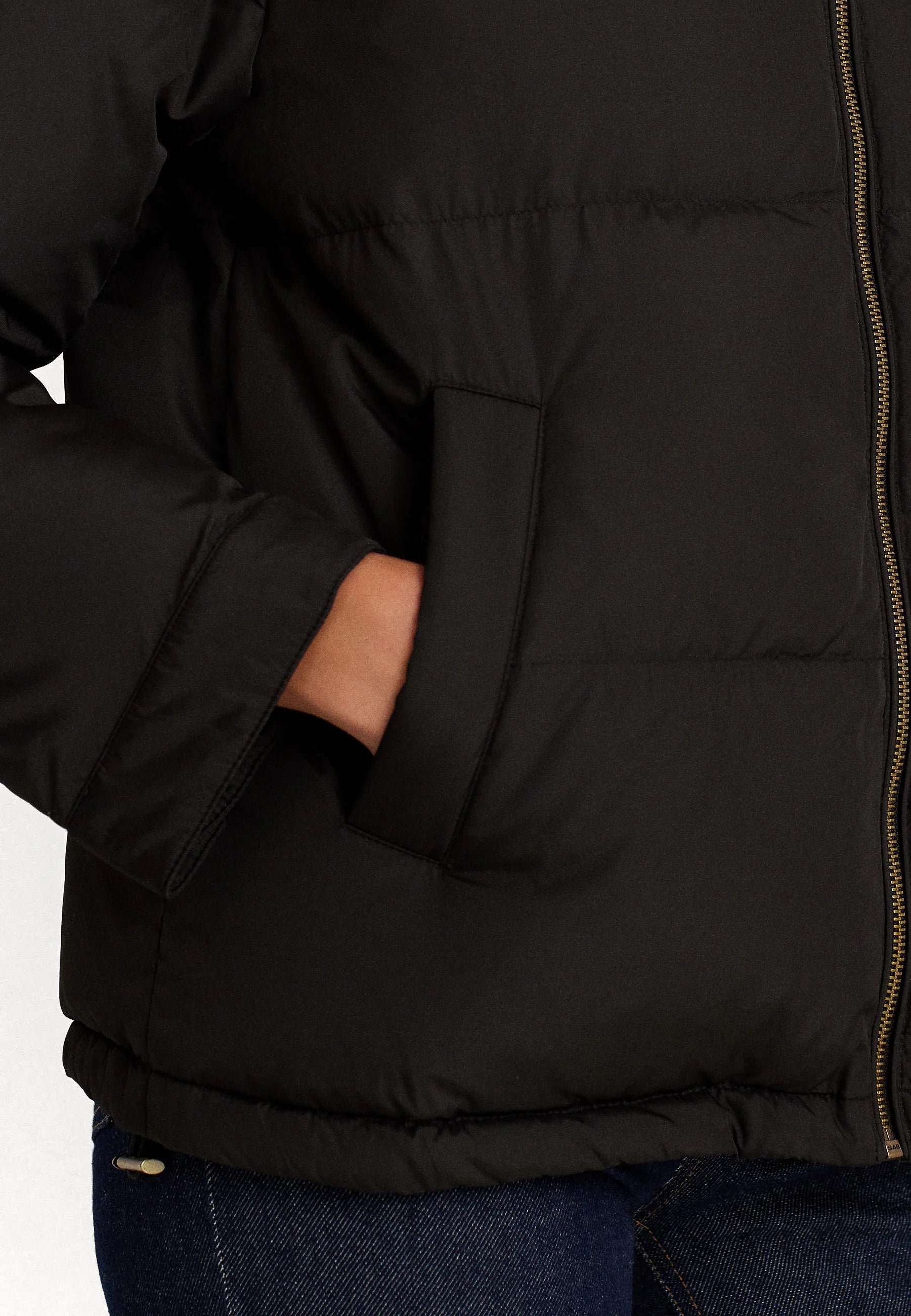 Parka Logo Negra Mujer Polo Ralph Lauren