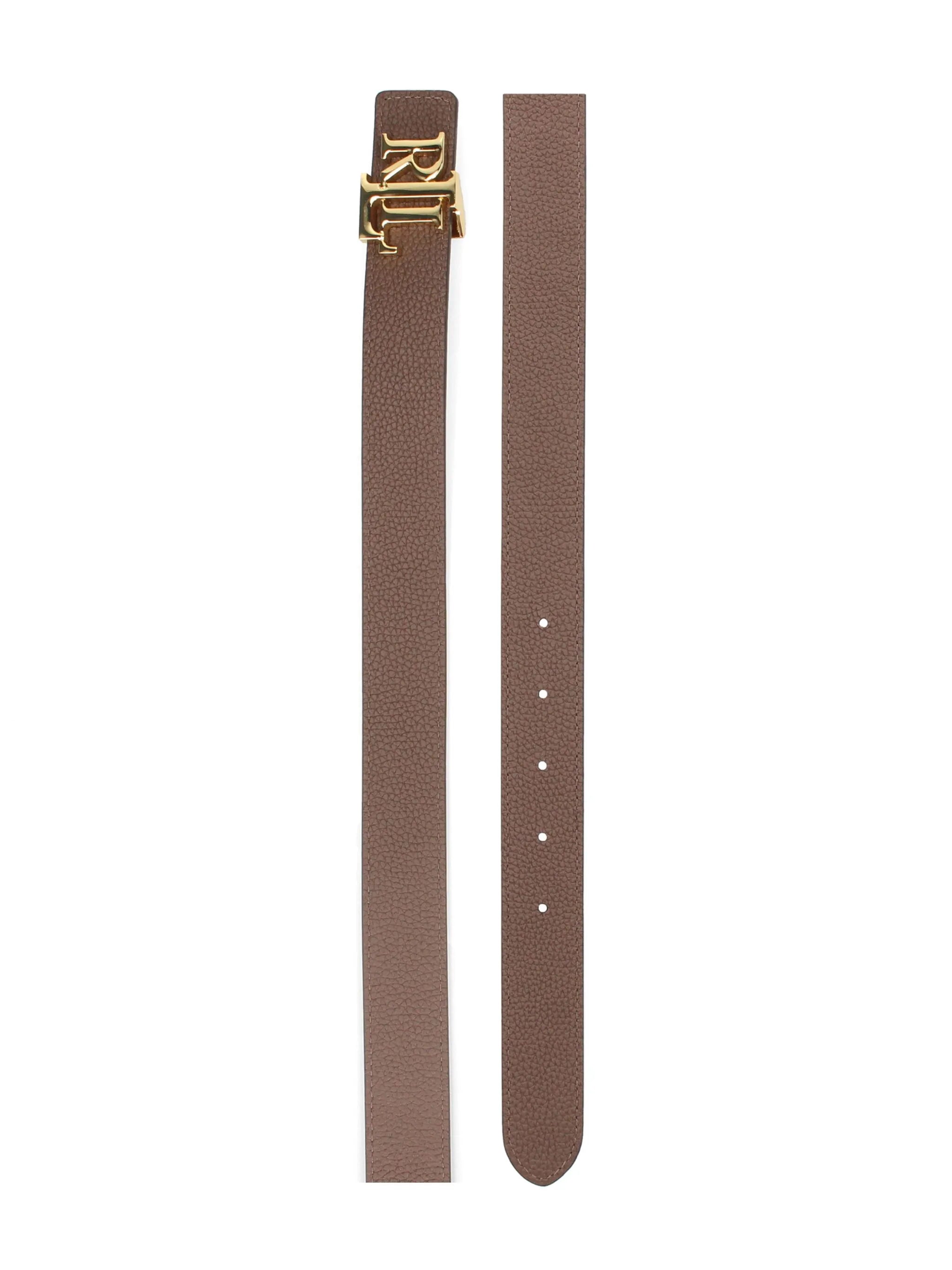 Cinturón Lauren Tan/Dark Brown Reversible 2 cm Ralph Lauren