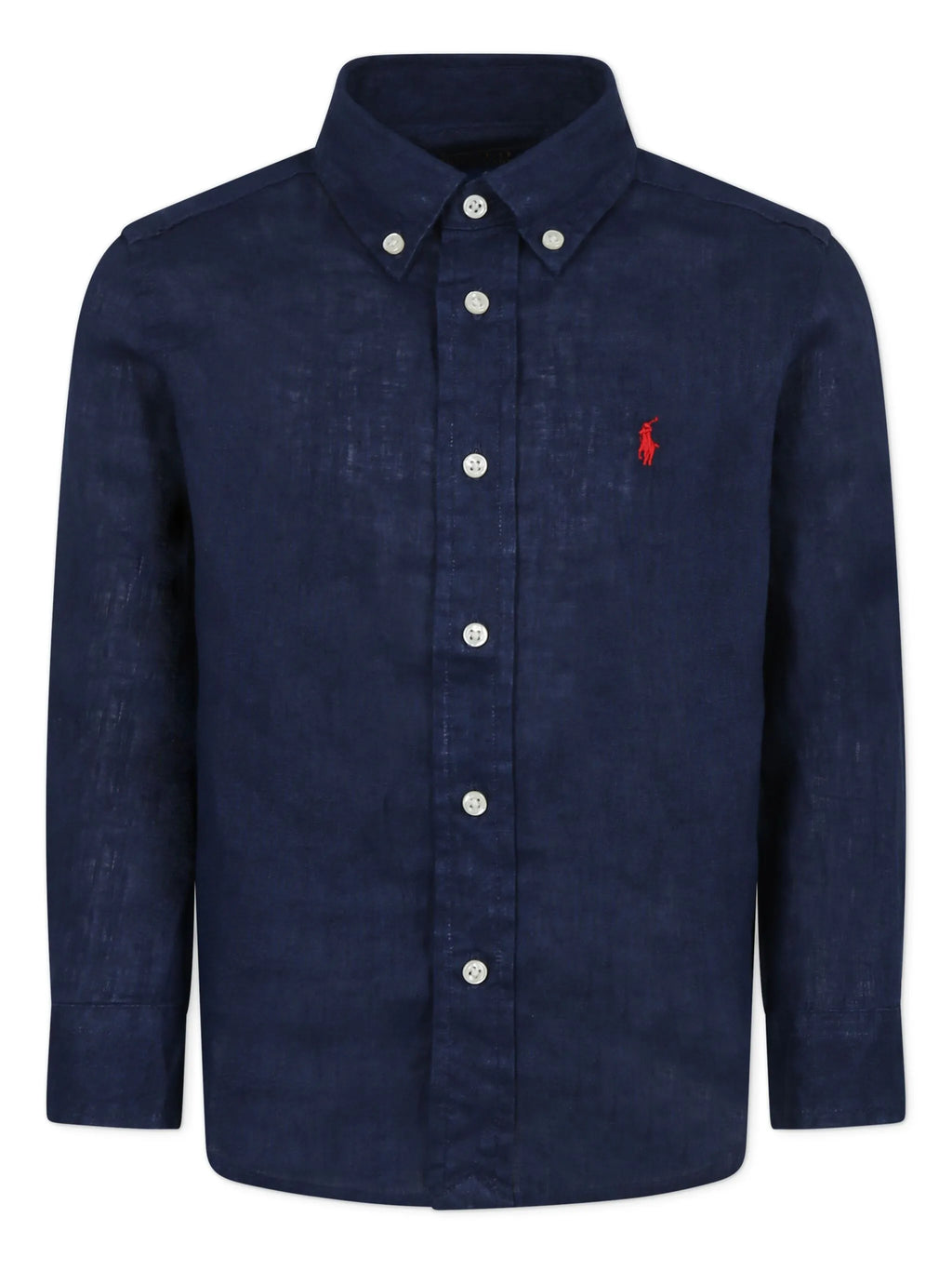 Camisa Azul Lino Juvenil Polo Ralph Lauren