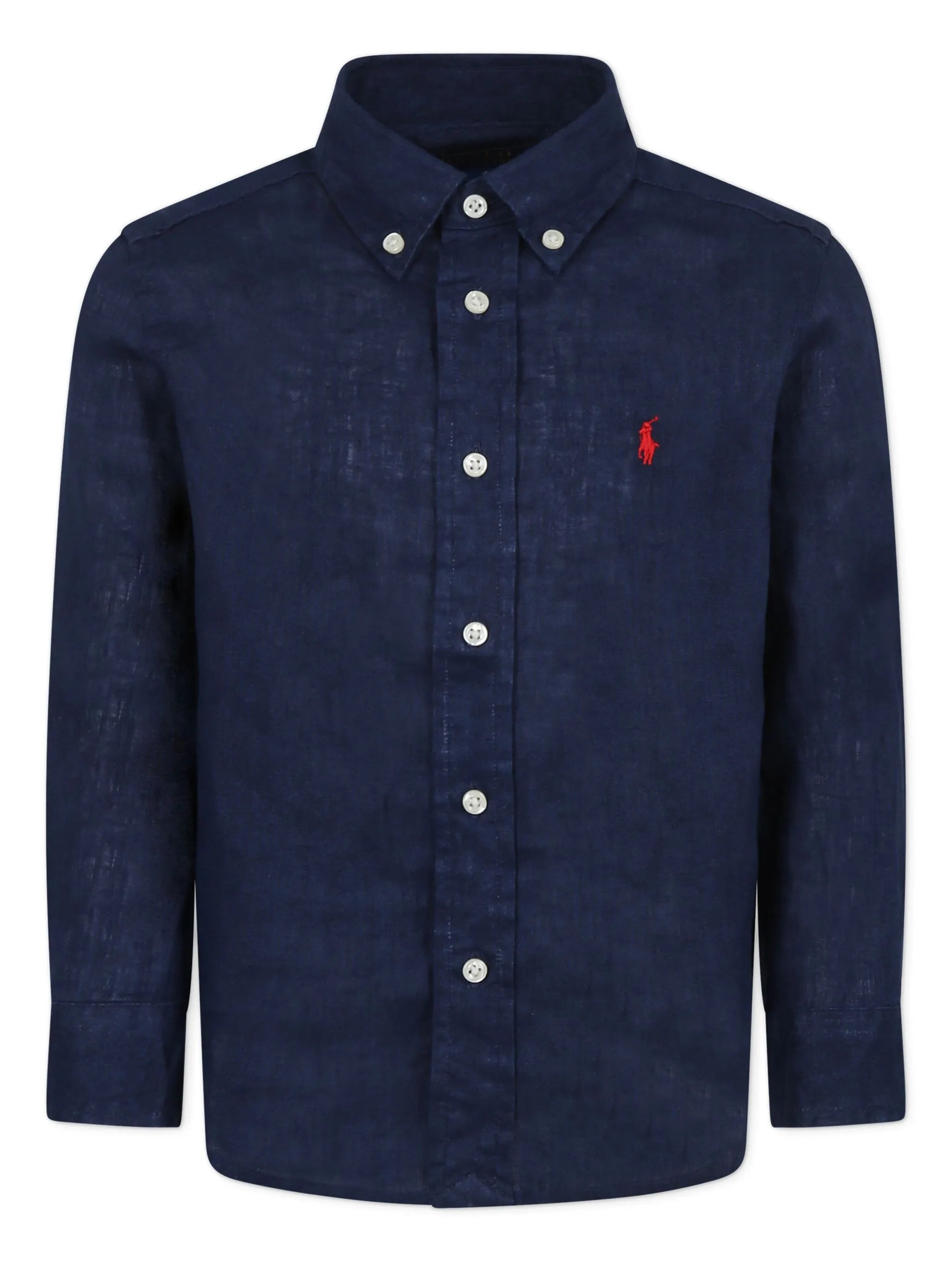 Camisa Azul Lino Juvenil Polo Ralph Lauren