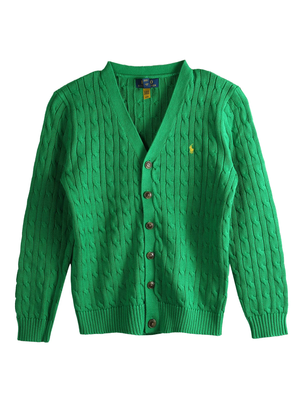 Cardigan Verde Algodón Juvenil Polo Ralph Lauren