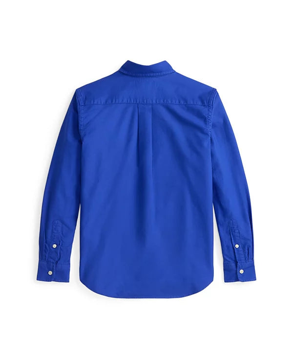Camisa Azul Algodón Juvenil Polo Ralph Lauren