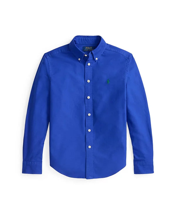 Camisa Azul Algodón Juvenil Polo Ralph Lauren