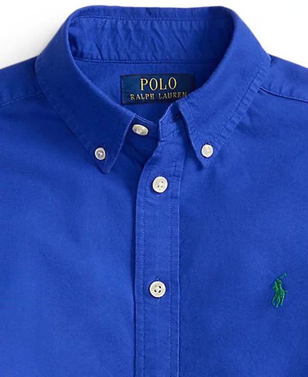 Camisa Azul Algodón Juvenil Polo Ralph Lauren
