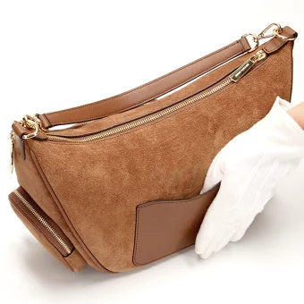 Cartera Convertible Merritt Gamuza Café Michael Kors