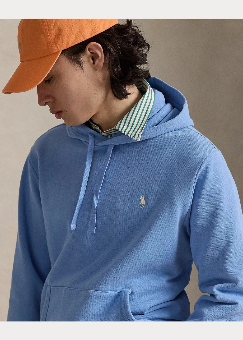 Polerón Celeste Algodón Adulto Hombre Polo Ralph Lauren