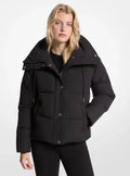 Chaqueta Puffer Monograma Negra Michael Kors