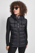 Chaqueta con Gorro Negra DKNY