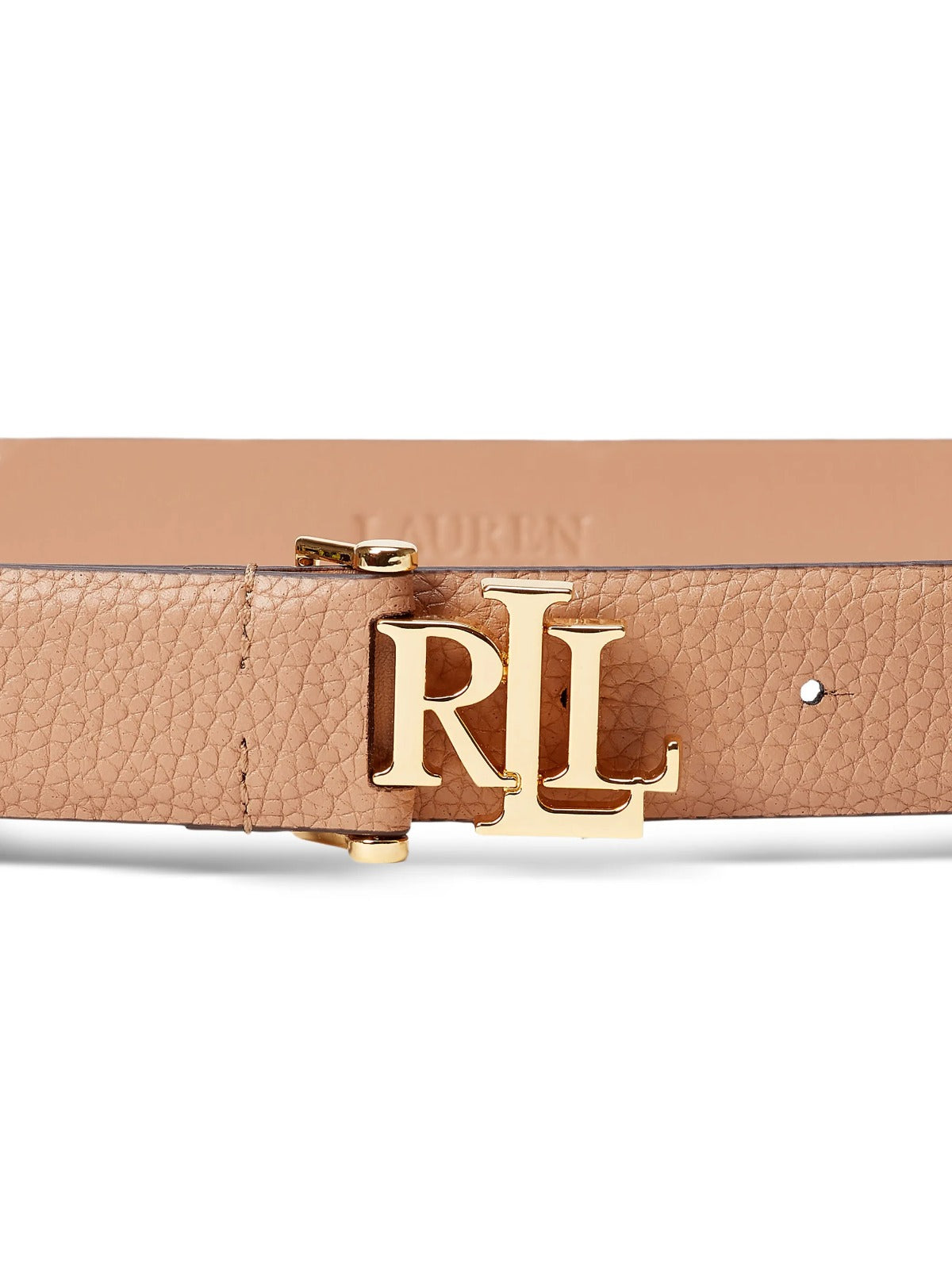 Cinturón Canela Cuero Fijo 3 cm Ralph Lauren