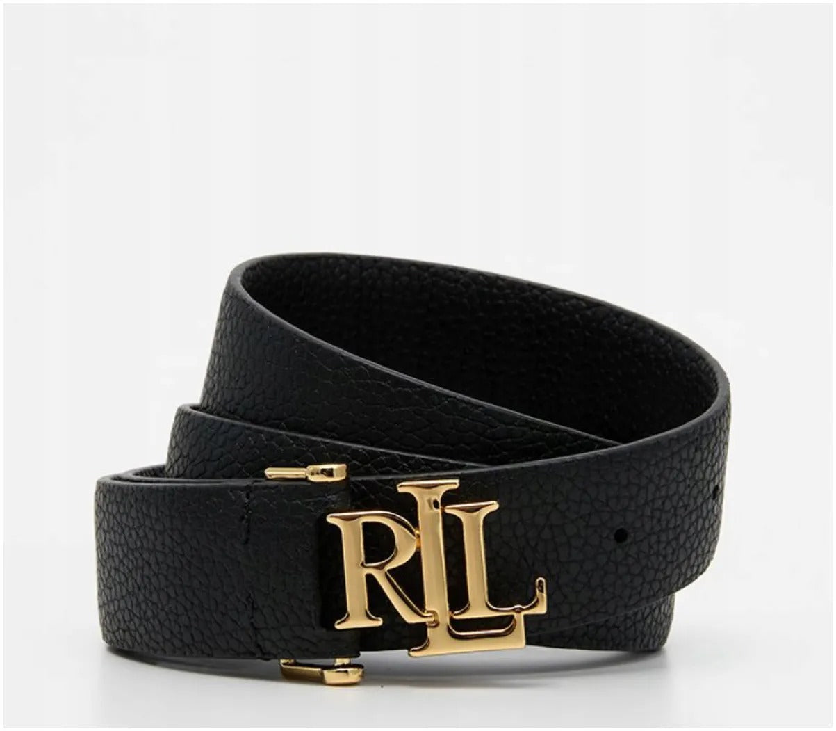 Cinturón Negro Cuero Fijo 3 cm Ralph Lauren