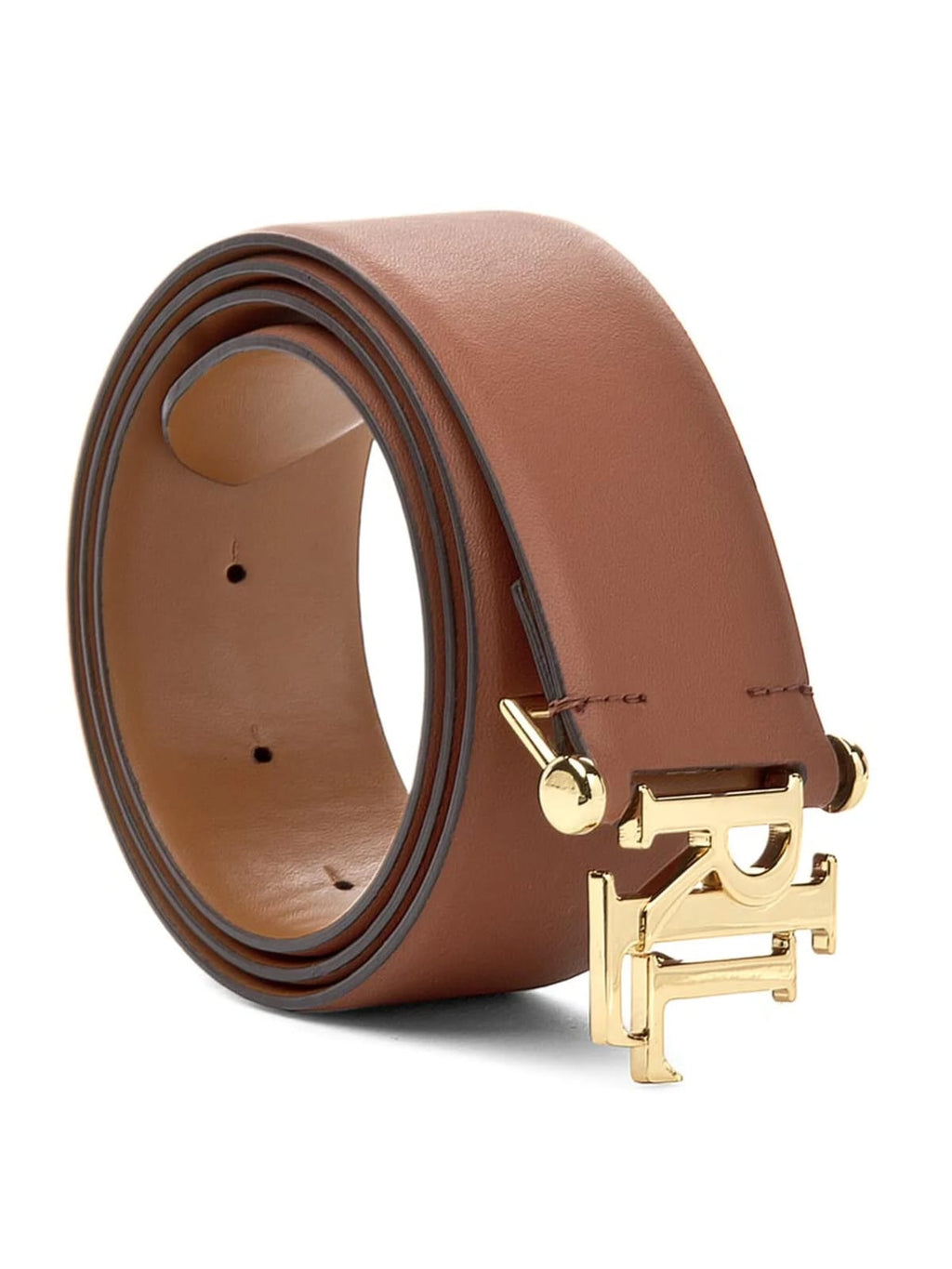 Cinturón Lauren Tan Cuero Fijo 4 cm Ralph Lauren