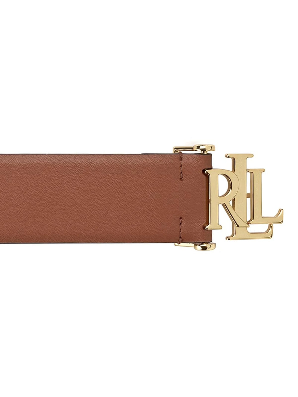 Cinturón Lauren Tan Cuero Fijo 4 cm Ralph Lauren