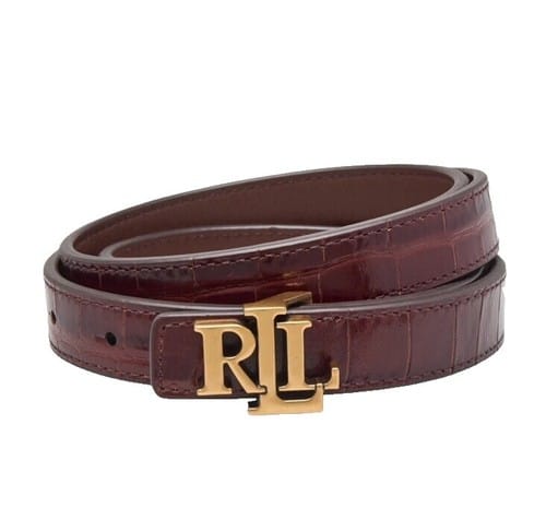 Cinturón Mahogany Cuero Reversible 2 cm Ralph Lauren
