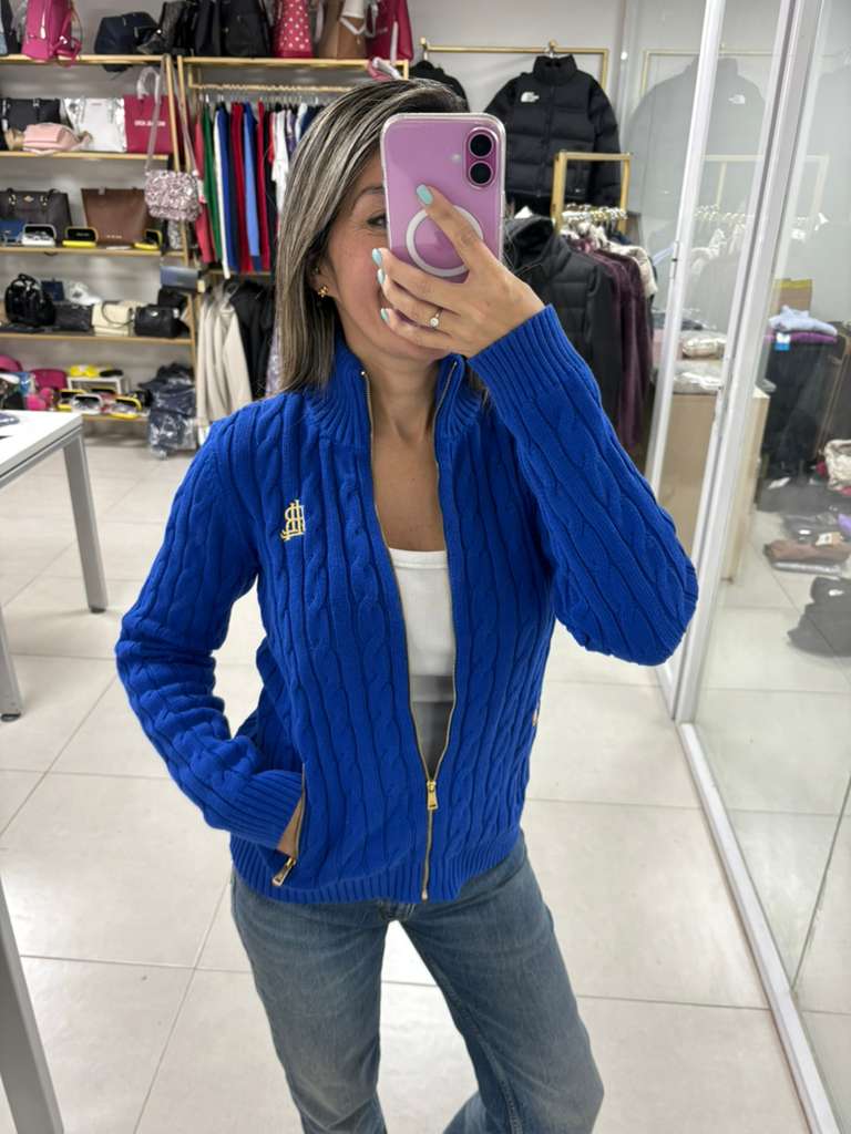Sweater Azul Algodón Adulto Mujer Polo Ralph Lauren