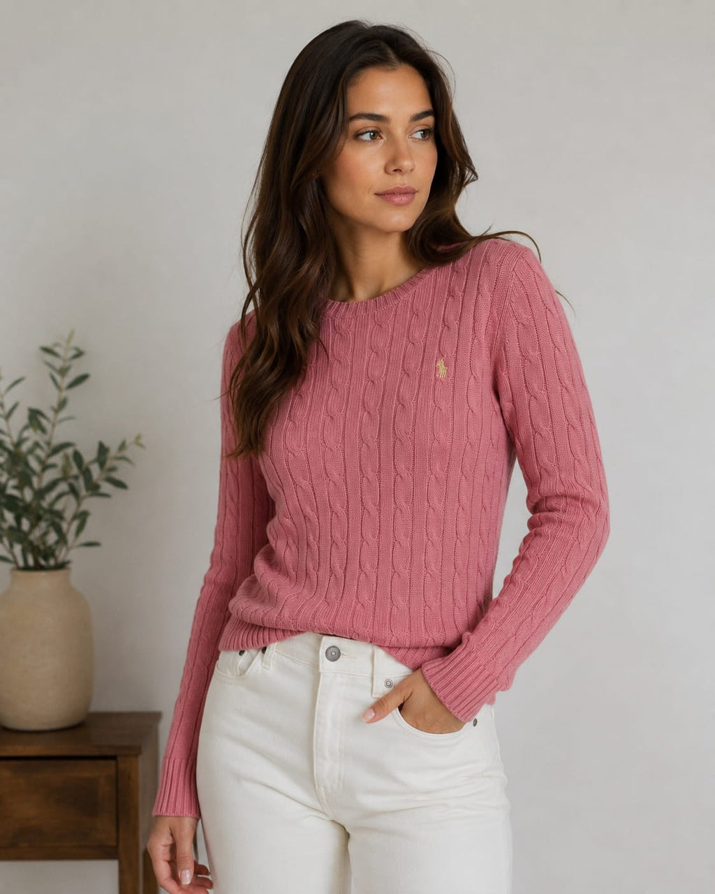 Sweater Rosa Algodón Juvenil Polo Ralph Lauren