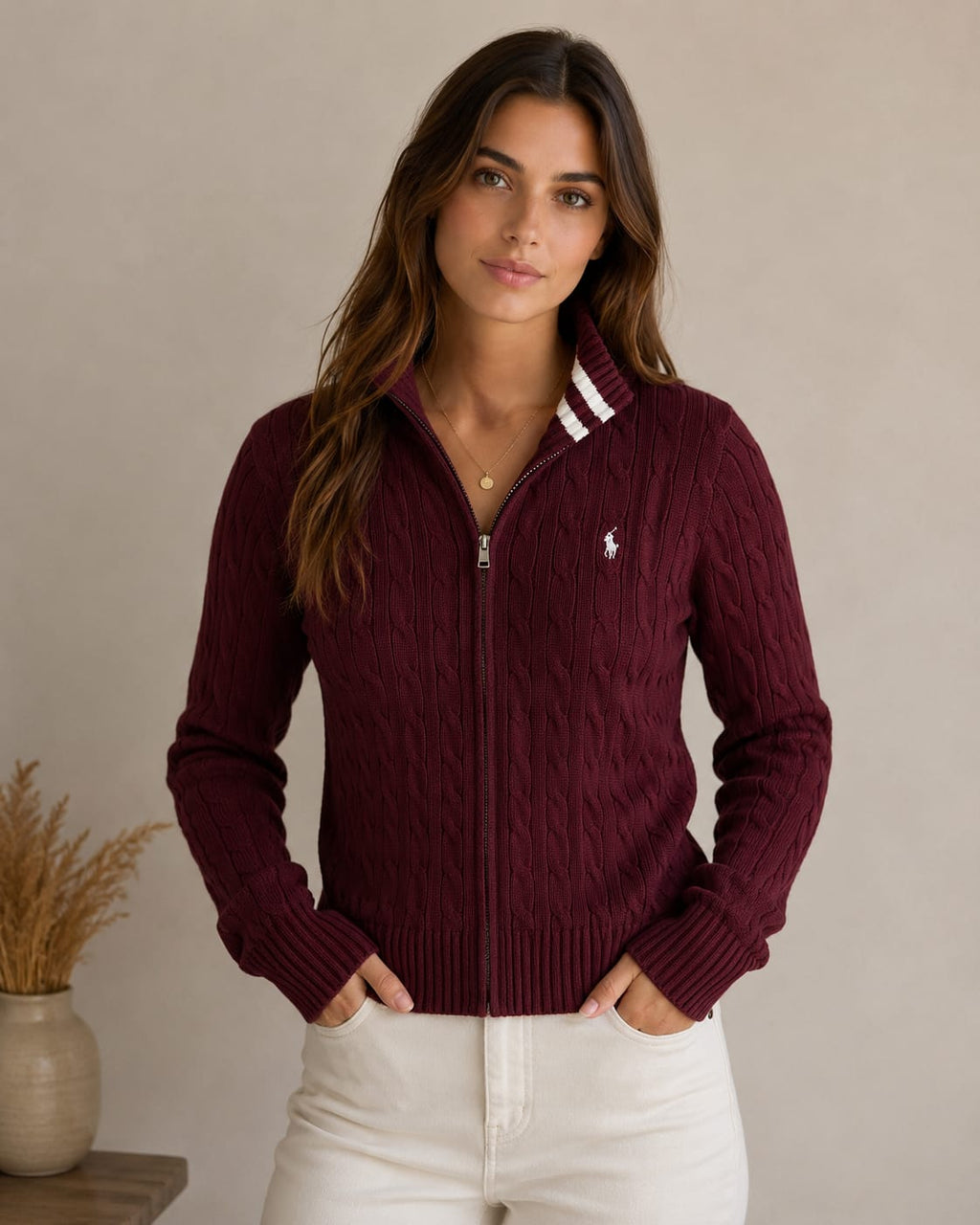 Sweater Burdeo Juvenil Mujer Polo Ralph Lauren
