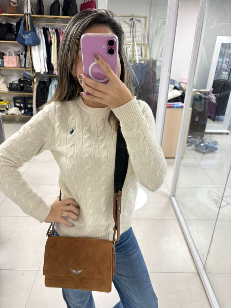 Crossbody Lolita Wings Cognac Zadig Voltaire
