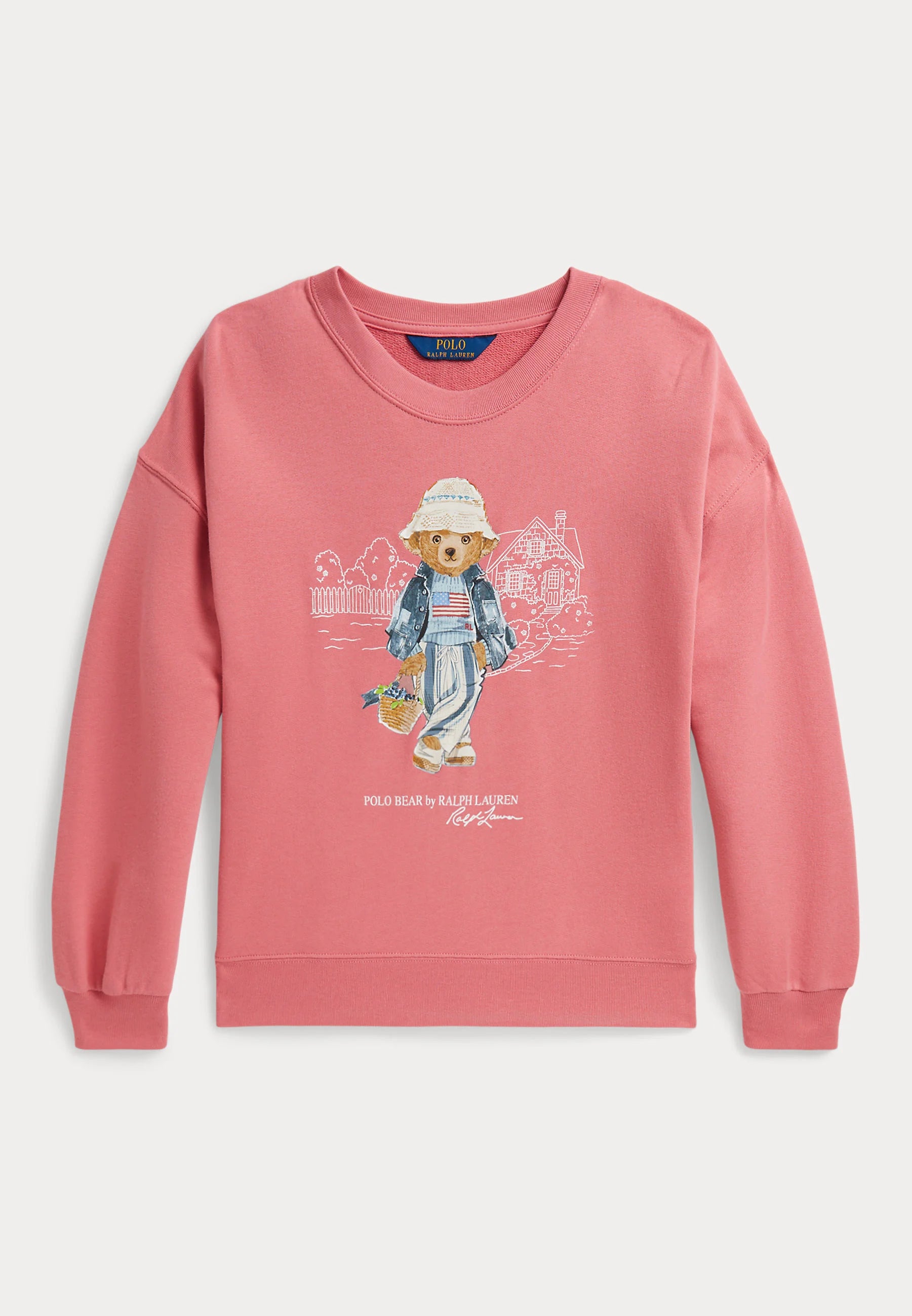 Polerón Rosa Osita Juvenil Polo Bear Ralph Lauren