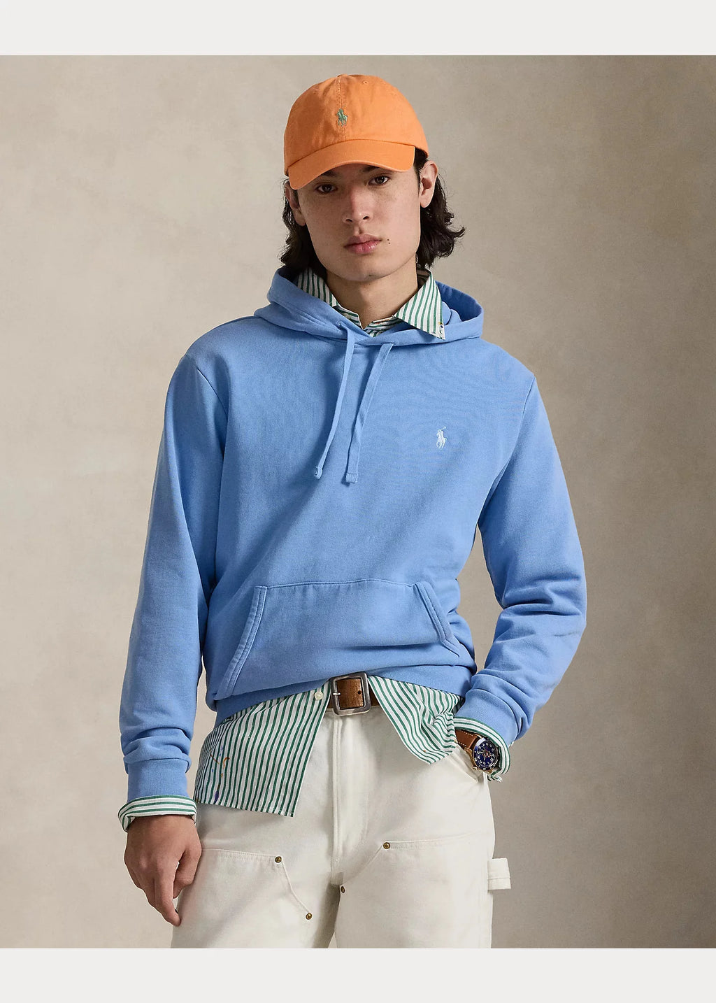 Polerón Celeste Algodón Adulto Hombre Polo Ralph Lauren