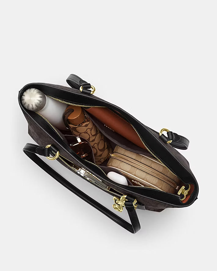 Cartera Gallery Tote Logo Café Coach