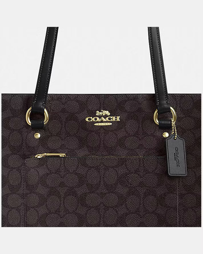 Cartera Gallery Tote Logo Café Coach