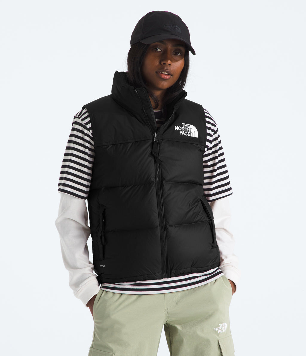 Parka Pluma 700 Retro Nuptse Sin Mangas Negra Mujer TNF