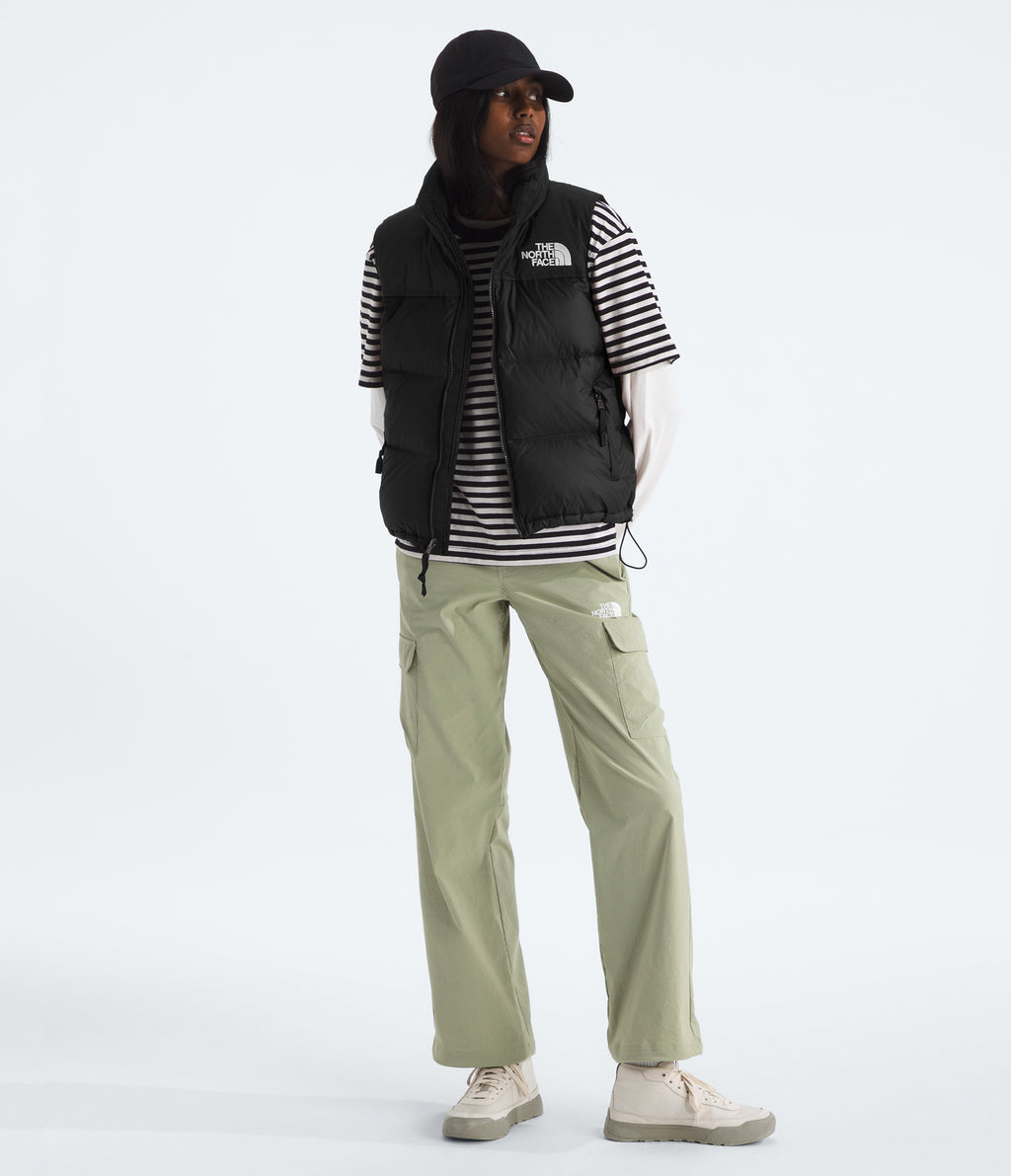 Parka Pluma 700 Retro Nuptse Sin Mangas Negra Mujer TNF
