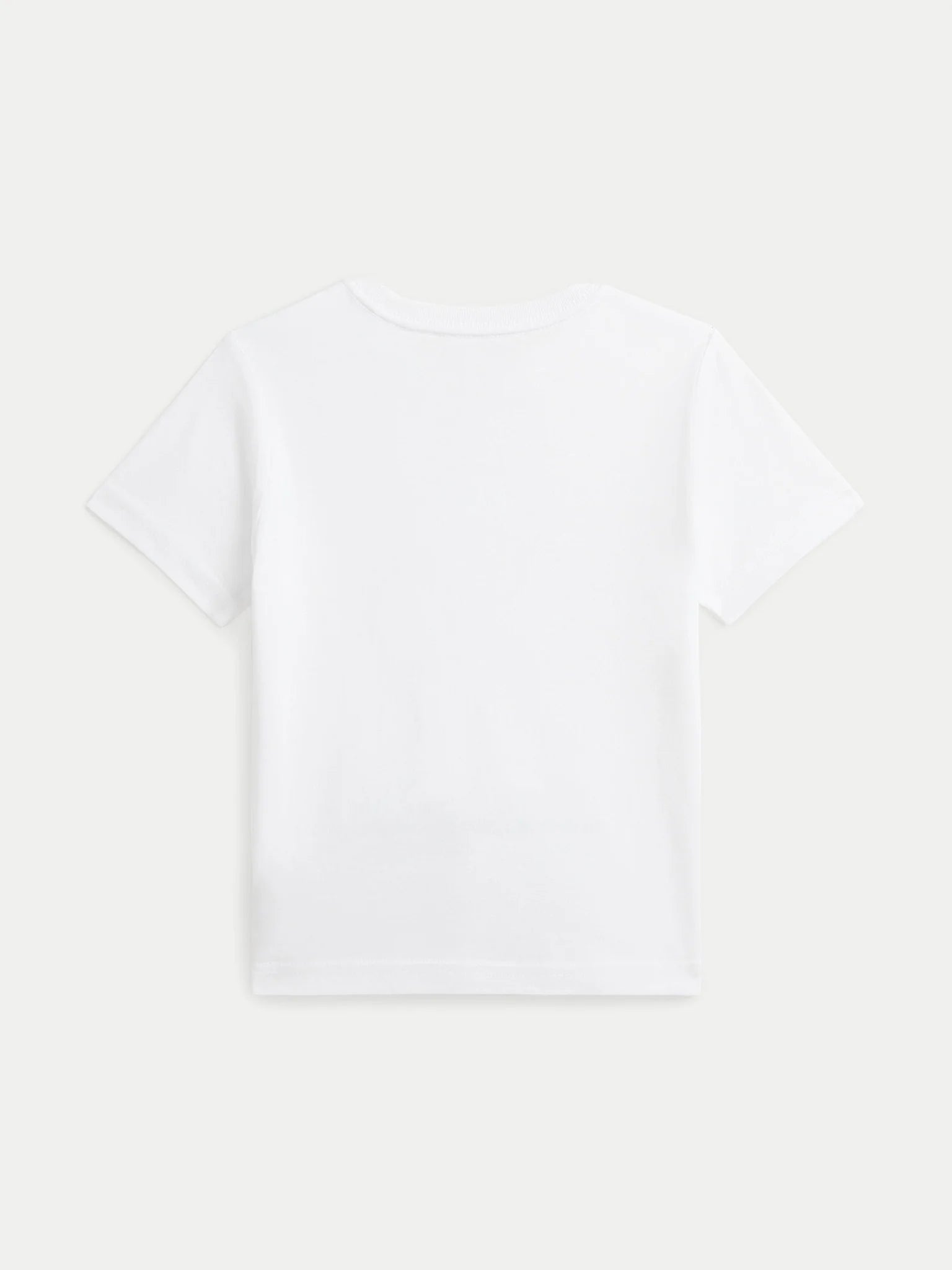 Polera Blanca Algodón Juvenil Polo Bear