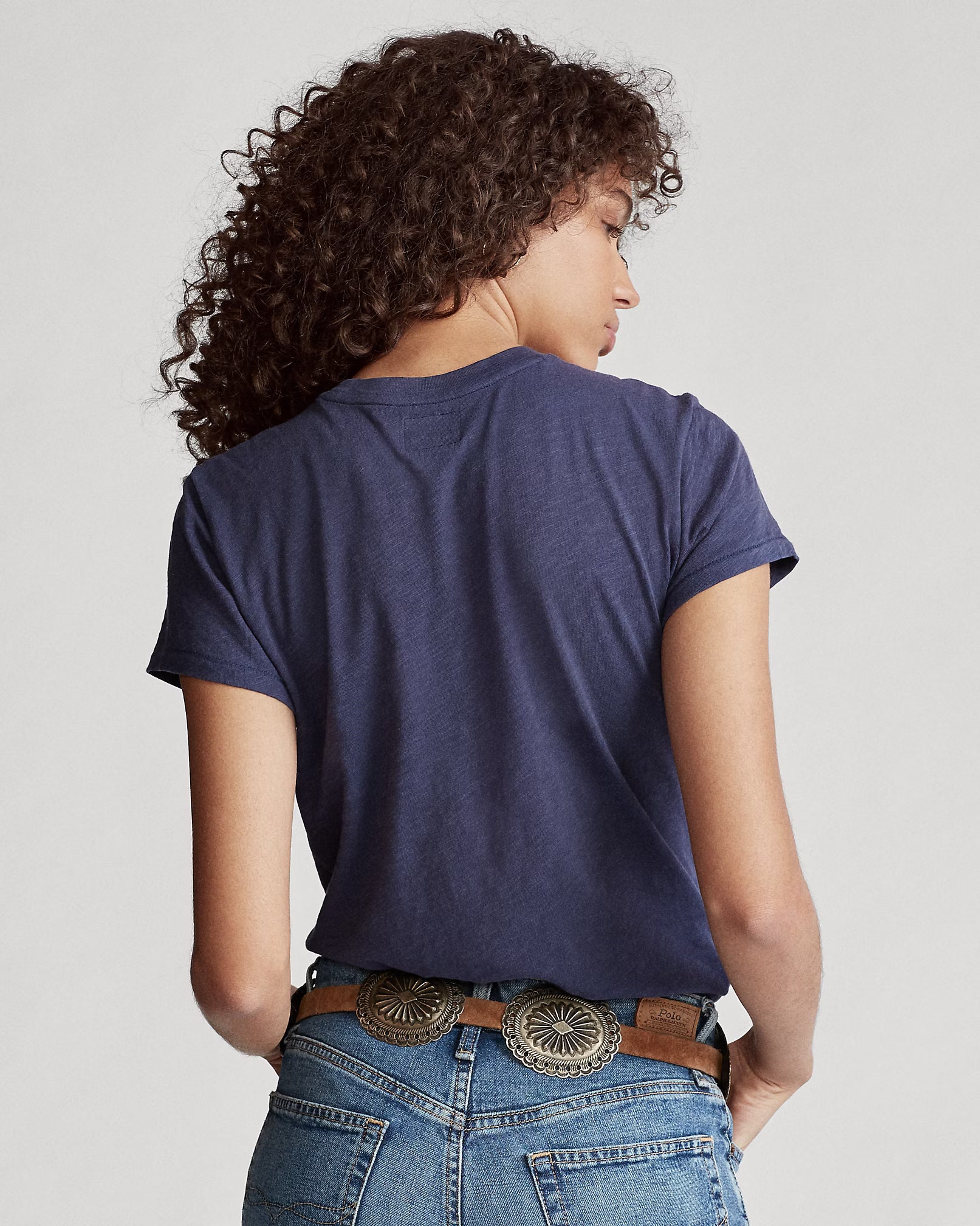 Polera Azul Rey Algodón Adulto Polo Bear