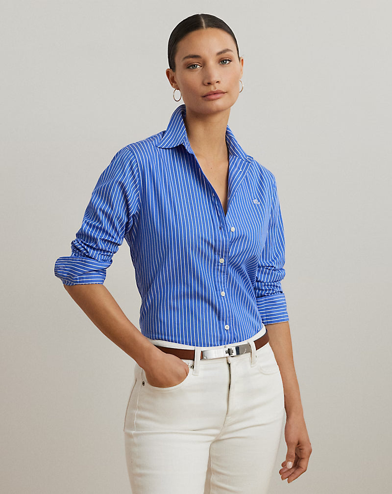 Camisa Celeste a Rayas Algodón Adulto Polo Ralph Lauren