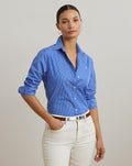 Camisa Celeste a Rayas Algodón Adulto Polo Ralph Lauren