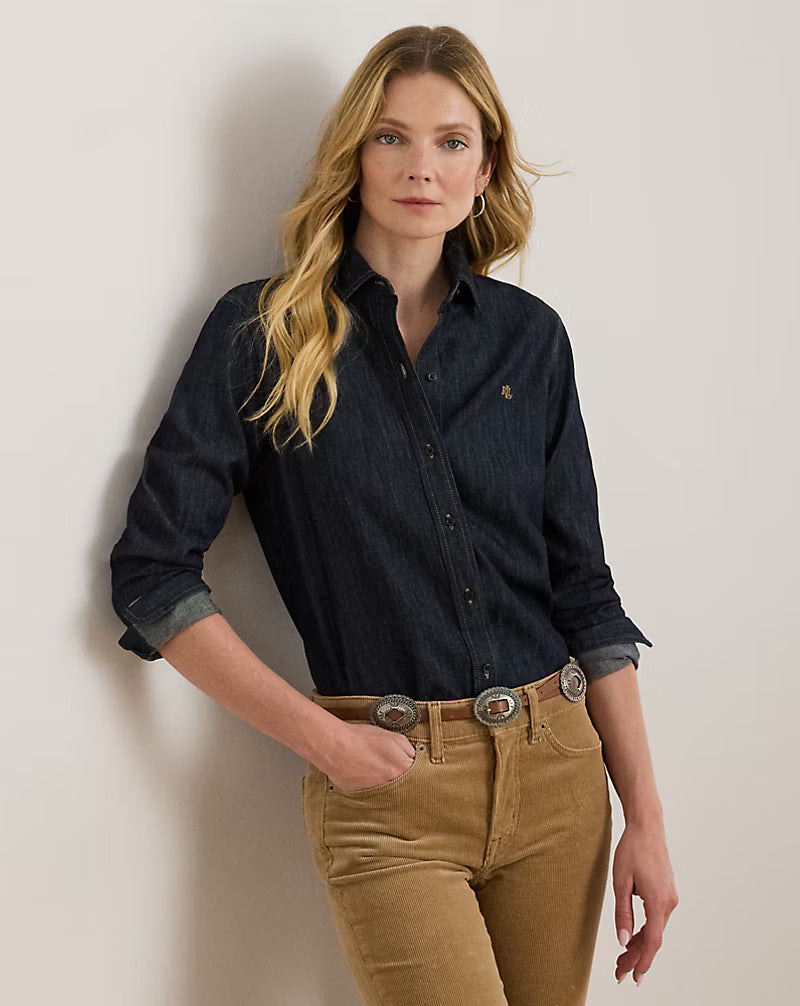 Camisa Azul Jens Algodón Adulto Ralph Lauren