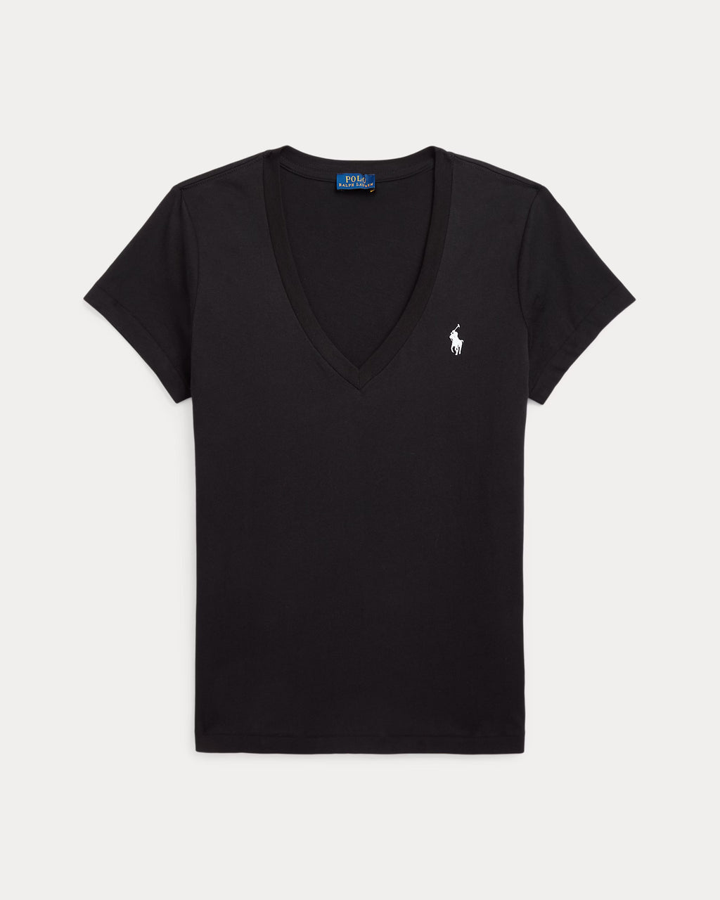 Polera Negra Algodón Adulto Mujer Polo Ralph Lauren