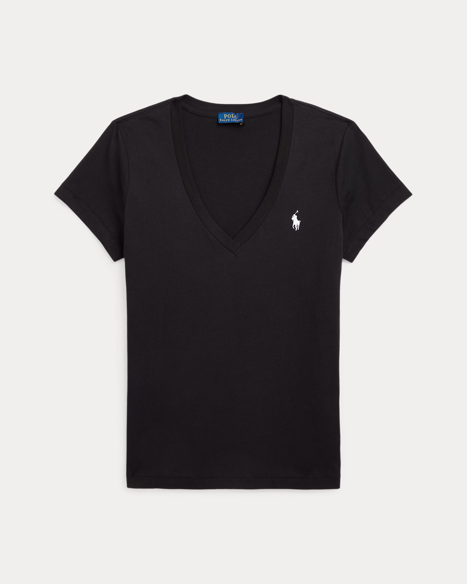 Polera Negra Algodón Adulto Mujer Polo Ralph Lauren