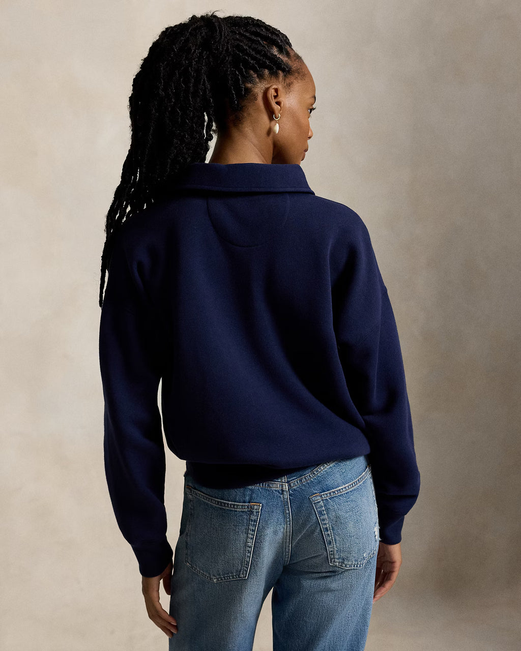 Polerón Oversize Azul Algodón Adulto Mujer Polo Ralph Lauren