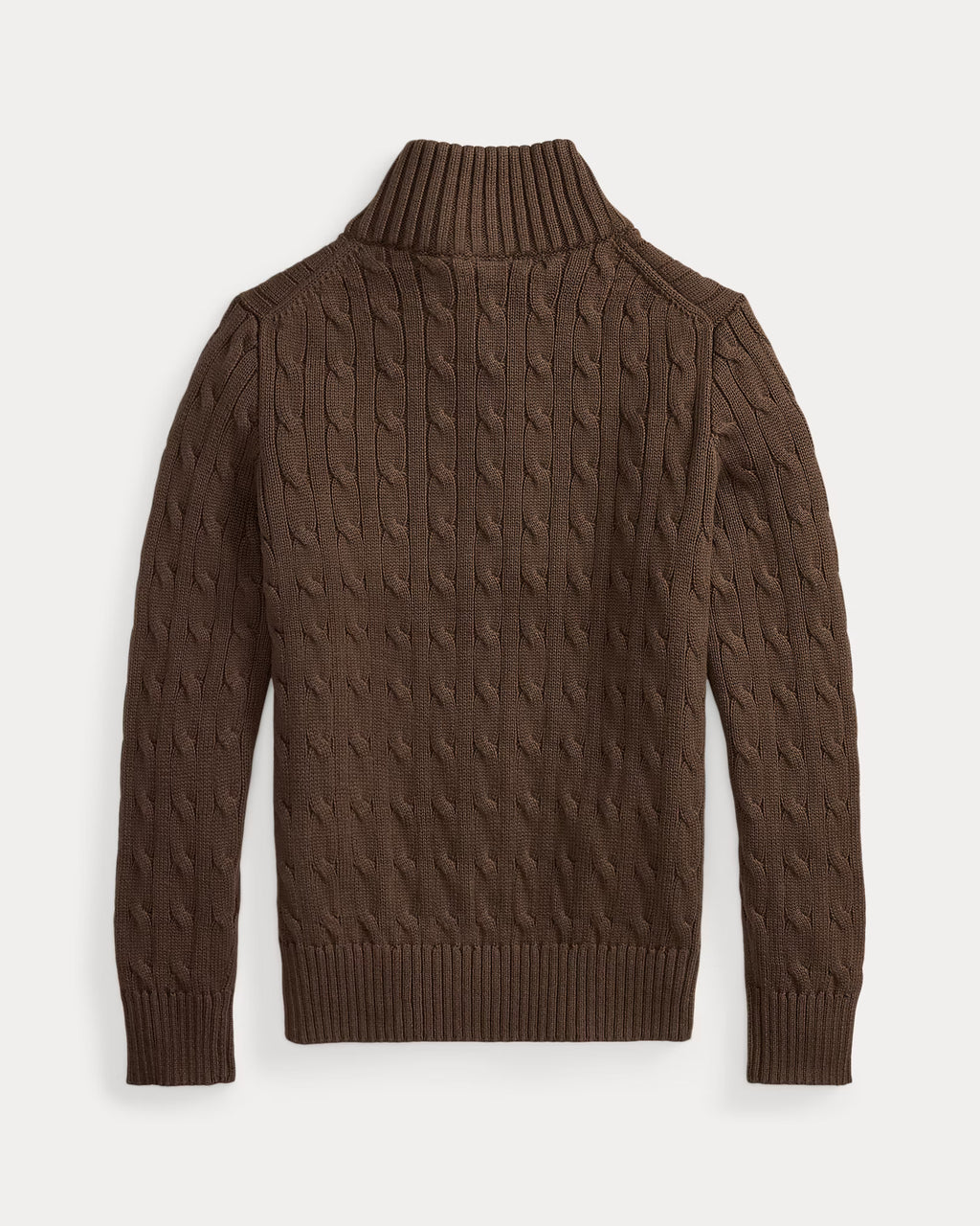 Sweater Chocolate Medio Cierre Juvenil Mujer Polo Ralph Lauren