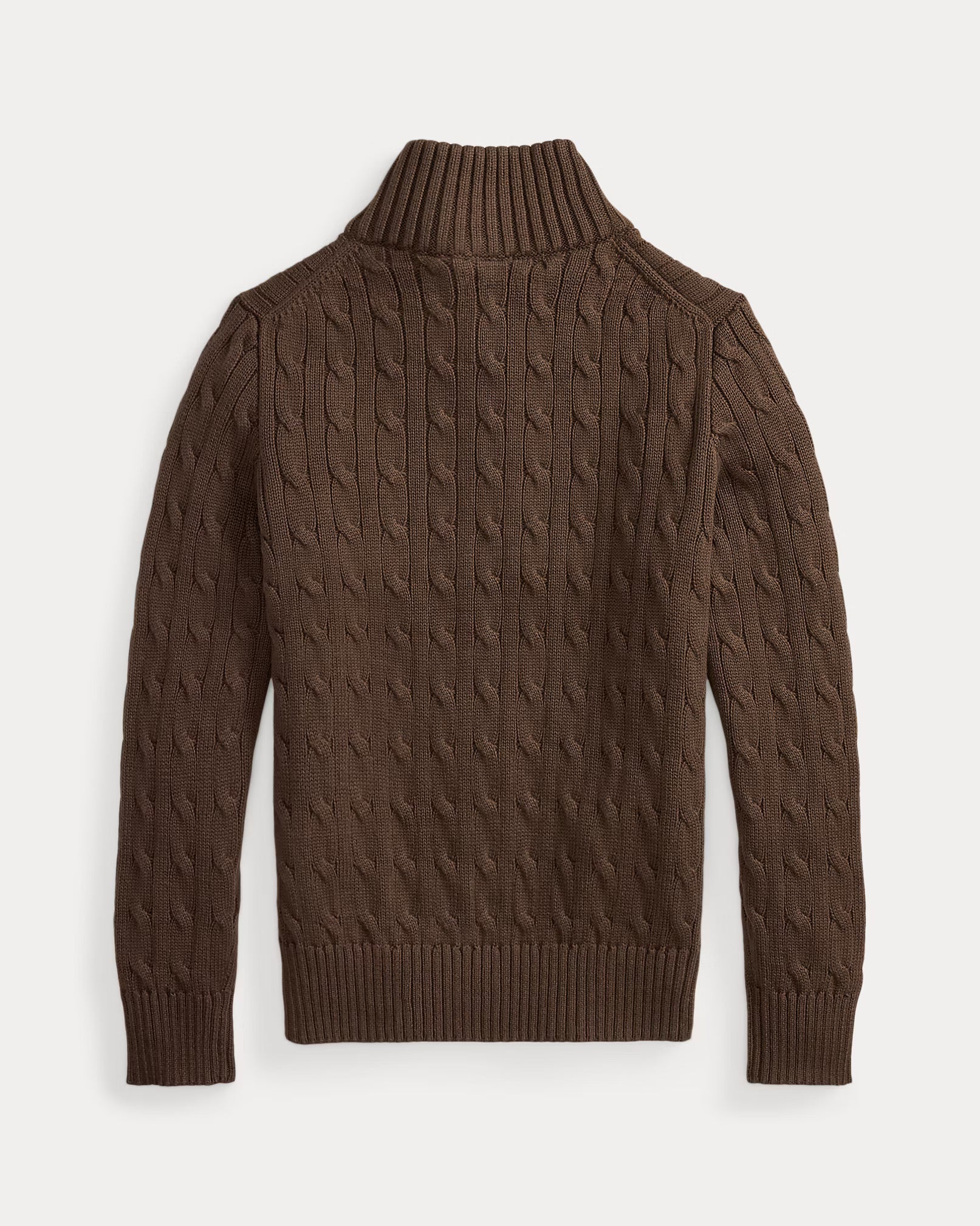 Sweater Chocolate Medio Cierre Juvenil Mujer Polo Ralph Lauren