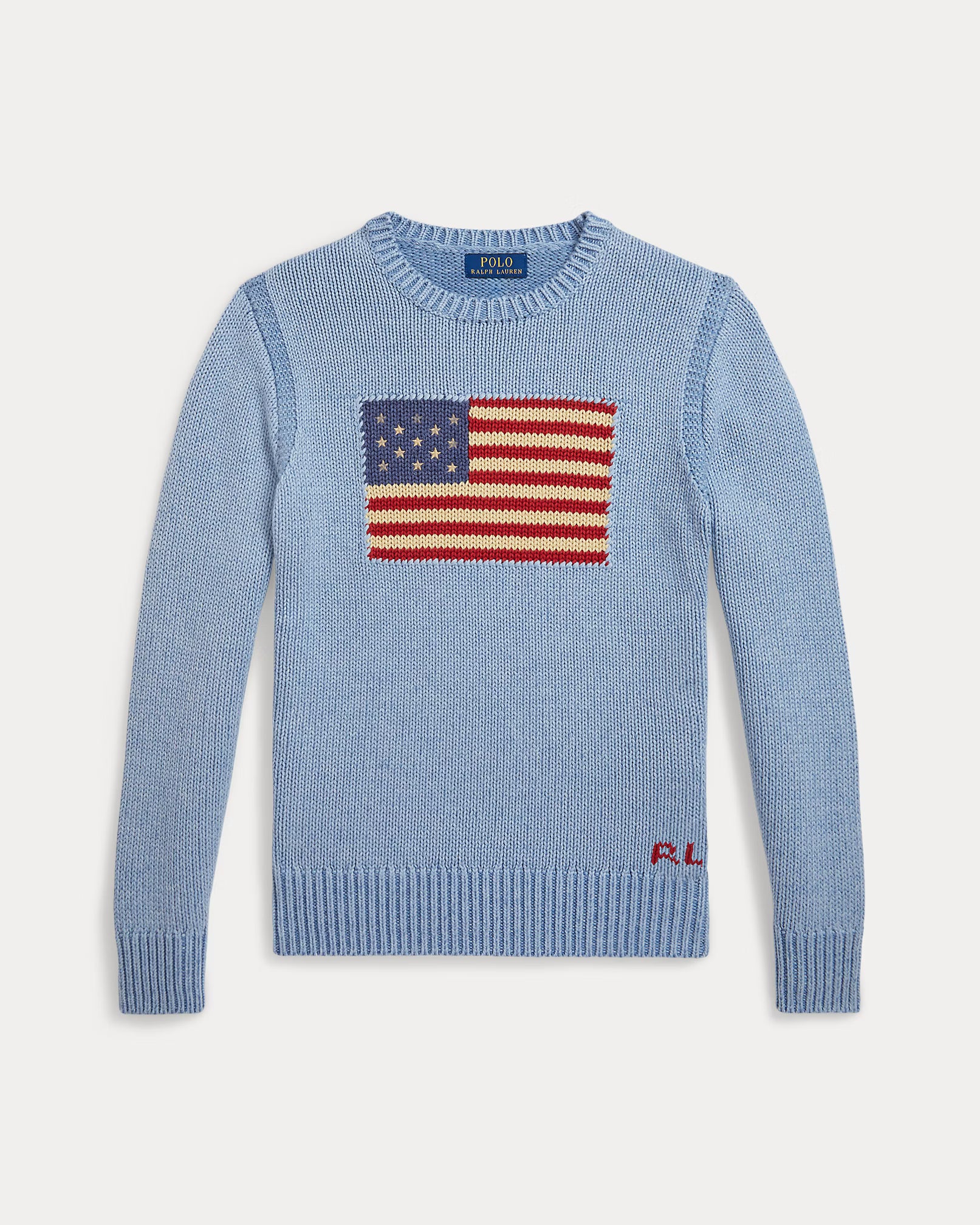Sweater Celeste Bandera Algodón Adulto Mujer Polo Ralph Lauren
